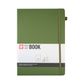 Sakura Ruled Hard Cover Notebook A4 21x30cm Pine Needle