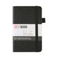 Sakura Ruled Hard Cover Notebook A6 9x14cm Black
