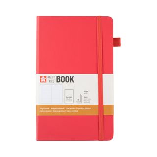 Sakura Dotted Hard Cover Notebook 13x21cm Plum Blossom