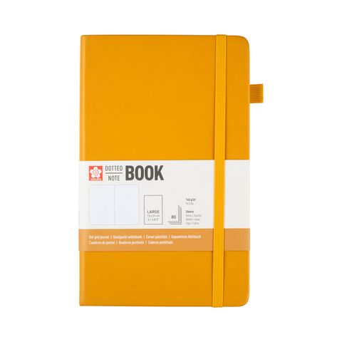Sakura Dotted Hard Cover Notebook 13x21cm Japanese Kerria