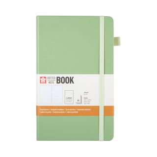 Sakura Dotted Hard Cover Notebook 13x21cm Pale Patina