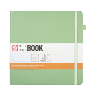 Sakura Dotted Hard Cover Notebook 20x20cm Pale Patina