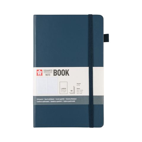 Sakura Squared Hard Cover Notebook A4 21x30cm Deep Indigo