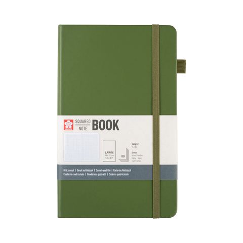 Sakura Squared Hard Cover Notebook A5 13x21cm Pine Needle