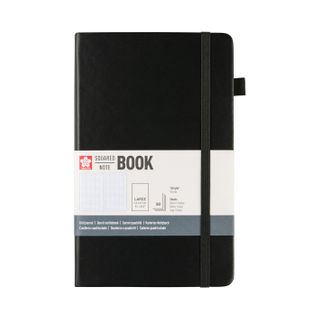Sakura Squared Hard Cover Notebook A5 13x21cm Black