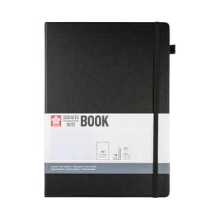 Sakura Squared Hard Cover Notebook A4 21x30cm Black