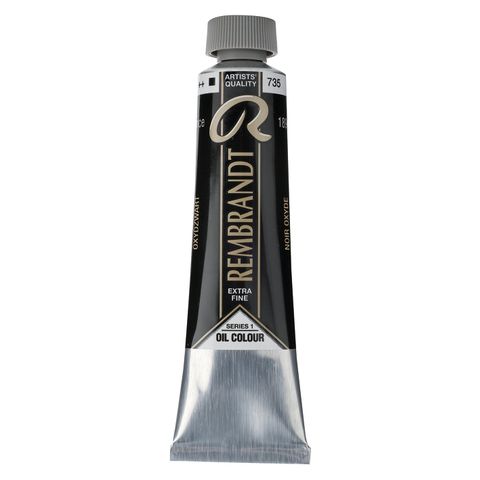 Rembrandt Oil 40ml - 735 - Oxyde Black S1