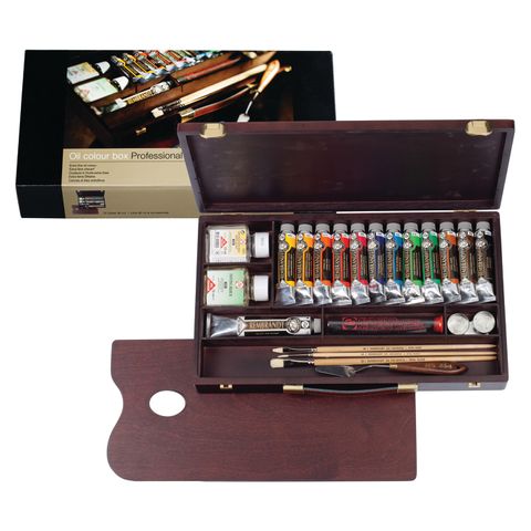 Rembrandt Oil Colour Wooden Box Professional Set