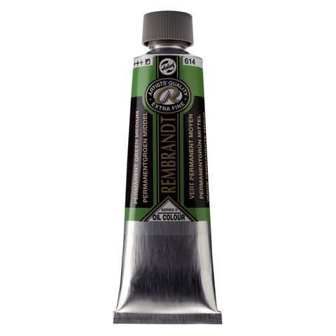 Rembrandt Oil 150ml - 614 -Permanent Green Medium S3