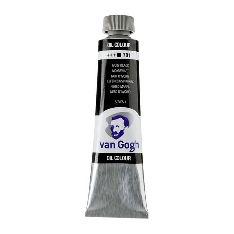 Van Gogh Oil 40ml - 701 - Ivory Black S1