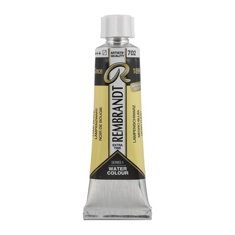 Rembrandt Watercolour 10ml - 702 - Lamp Black S1