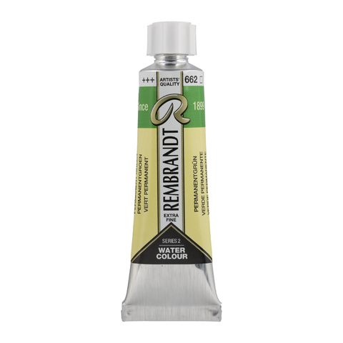 Rembrandt Watercolour 10ml - 662 - Permanent Green S2