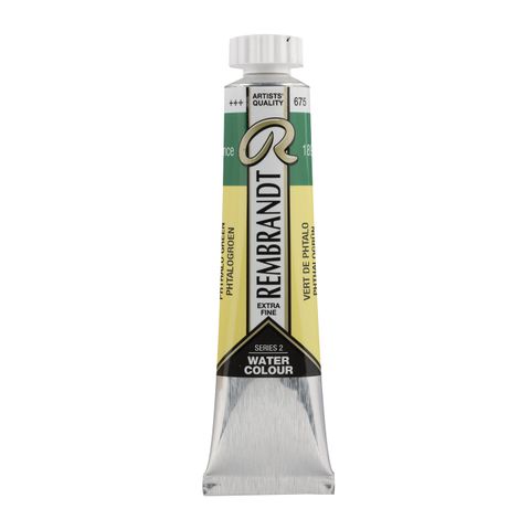 Rembrandt Watercolour 20ml - 675 - Phthalo Green S2
