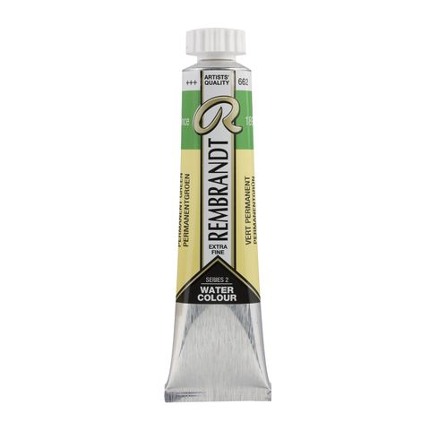 Rembrandt Watercolour 20ml - 662 - Pernament Green S2