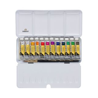 Rembrandt Watercolour Metal 12x10ml Pan Set Opaque White