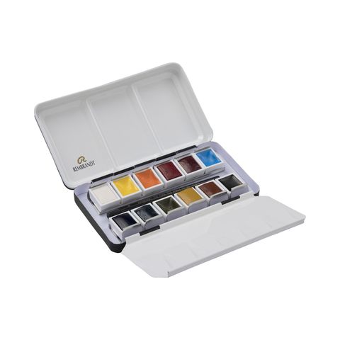 Rembrandt Watercolour Metal 12 Pan Set PORTRT.