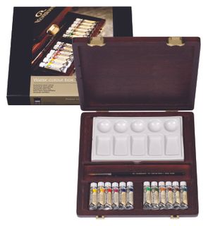 Rembrandt Watercolour Wooden Box Set 12x5ml Traditional Tubes