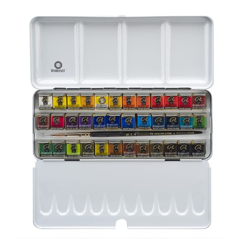 Rembrandt Watercolour Metal 36 Half Pan Set