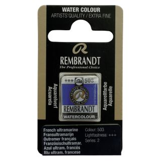 Rembrandt Watercolour Half Pan - 503 - French Ultr