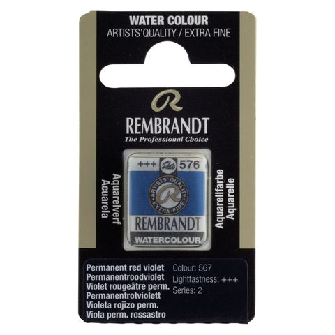 Rembrandt Watercolour Half Pan - 576 - Phthalo Blu