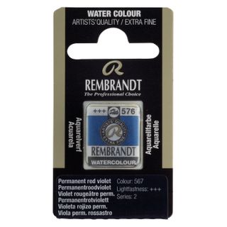 Rembrandt Watercolour Half Pan - 576 - Phthalo Blu