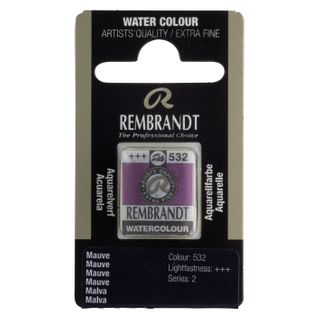 Rembrandt Watercolour Half Pan - 532 - Mauve S2