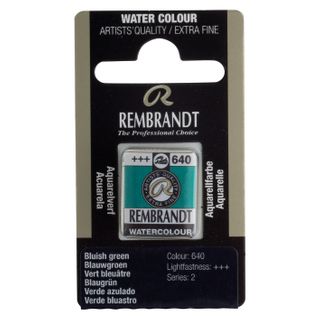 Rembrandt Watercolour Half Pan - 640 - Bluish Gree