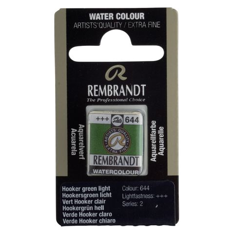 Rembrandt Watercolour Half Pan - 644 - Hooker Gree