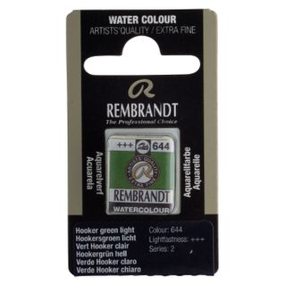 Rembrandt Watercolour Half Pan - 644 - Hooker Gree