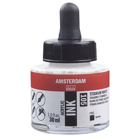 Amsterdam Acrylic Ink 30ml - 105 - Tit White