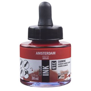 Amsterdam Acrylic Ink 30ml - 318 - Carmine