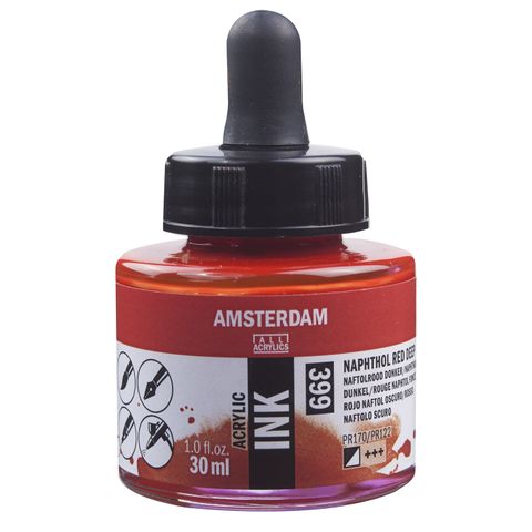 Amsterdam Acrylic Ink 30ml - 399 - Naphthol Red Dp