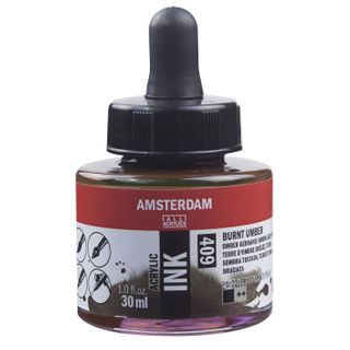 Amsterdam Acrylic Ink 30ml - 409 - Burnt Umber