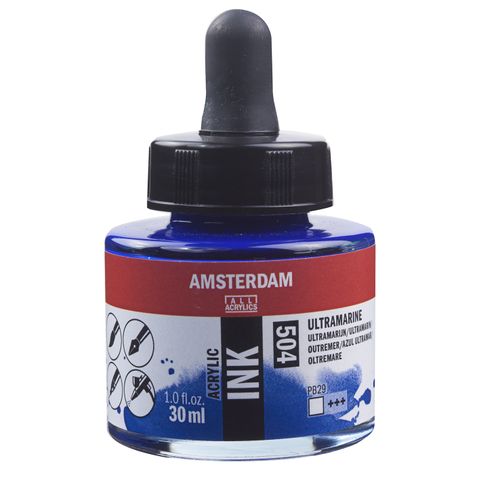 Amsterdam Acrylic Ink 30ml - 504 - Ultramarine