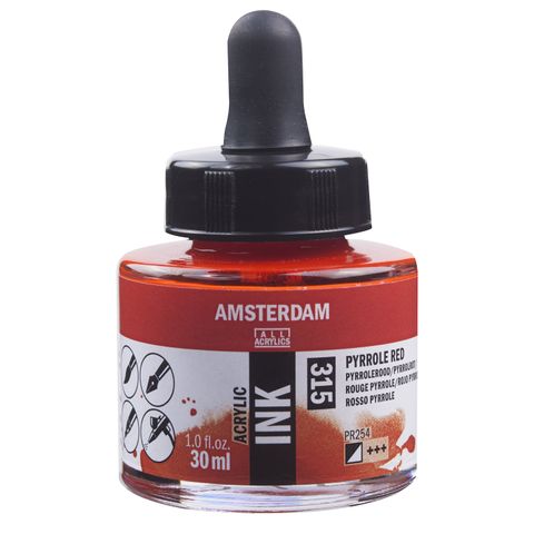 Amsterdam Acrylic Ink 30ml - 315 - Pyrrole Red