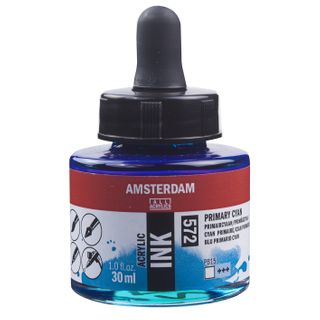 Amsterdam Acrylic Ink 30ml - 572 - Primary Cyan
