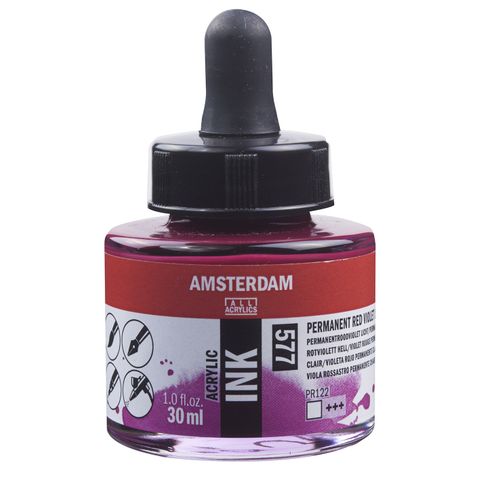 Amsterdam Acrylic Ink 30ml - 577 - Perm Red Violet