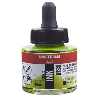 Amsterdam Acrylic Ink 30ml - 621 - Olive Green Lt