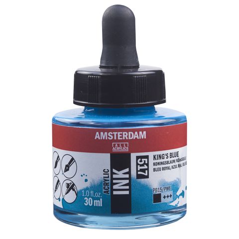 Amsterdam Acrylic Ink 30ml - 517 - Kings Blue