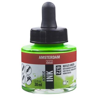 Amsterdam Acrylic Ink 30ml - 672 - Reflex Green