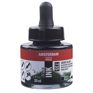 Amsterdam Acrylic Ink 30ml - 735 - Oxide Black