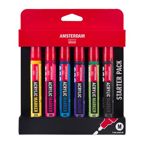 Amsterdam Acrylic MARKERS M BASIC SET 6