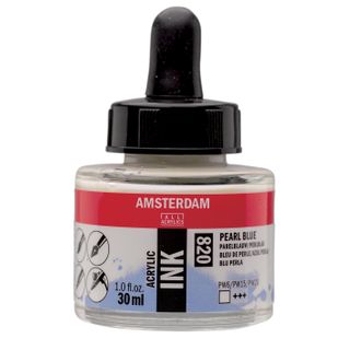 Amsterdam Acrylic Ink 30ml - 820 - Pearl Blue