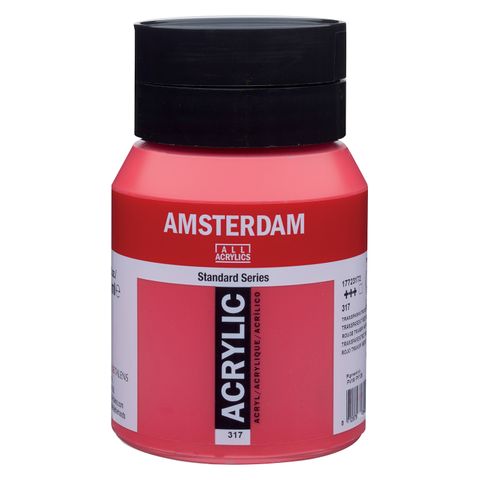 Amsterdam 500ml - 317 - Transparent Red Medium