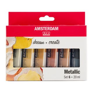 Amsterdam Acrylic Metallics Set 6X20ml