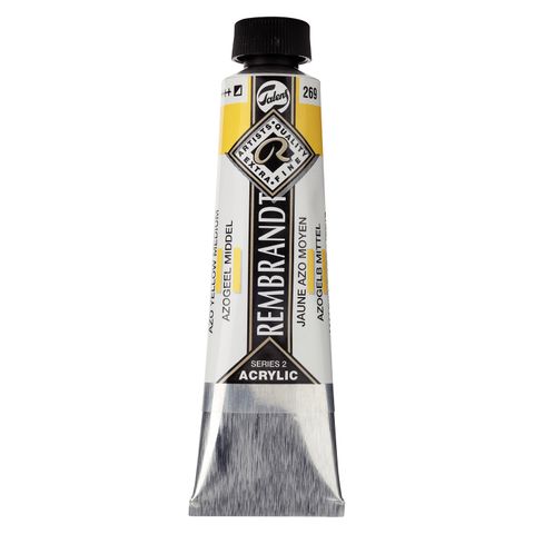 Rembrandt Acrylic - 269 - Azo Yellow Medium 40ml