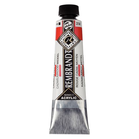 Rembrandt Acrylic - 314 - Cadmium Red Medium 40ml