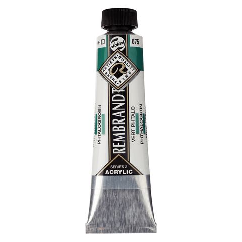 Rembrandt Acrylic - 675 - Phthalo Green 40ml