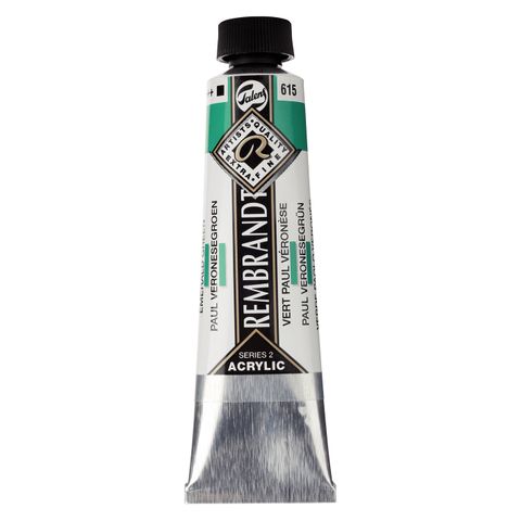 Rembrandt Acrylic - 615 - Emerald Green 40ml