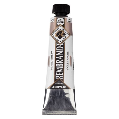 Rembrandt Acrylic - 821 - Pearl Violet 40ml